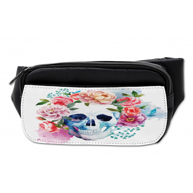 Floral Colorful Skeleton Bumbag