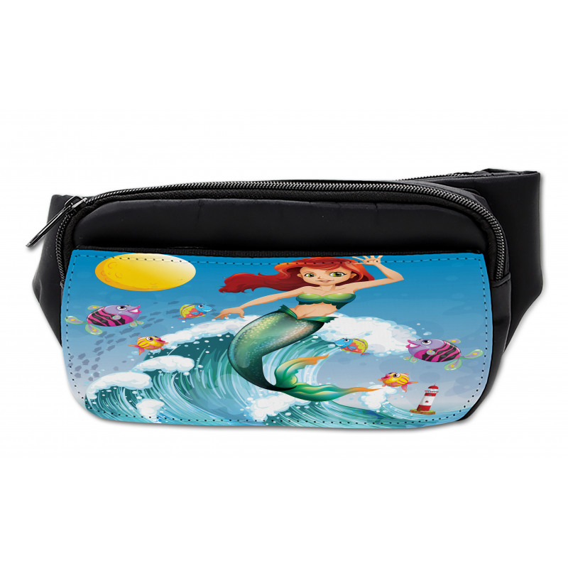 Wave with Cartoon Fish Bumbag