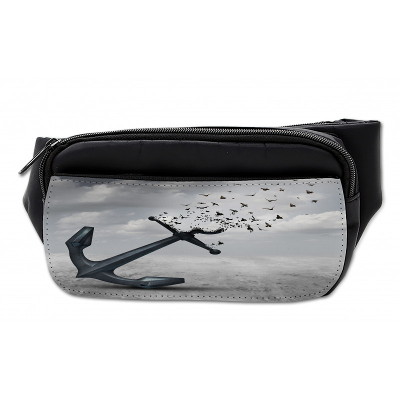 Flying Seagulls Grey Bumbag