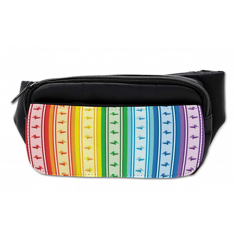 Stripe Rainbow Pattern Bumbag