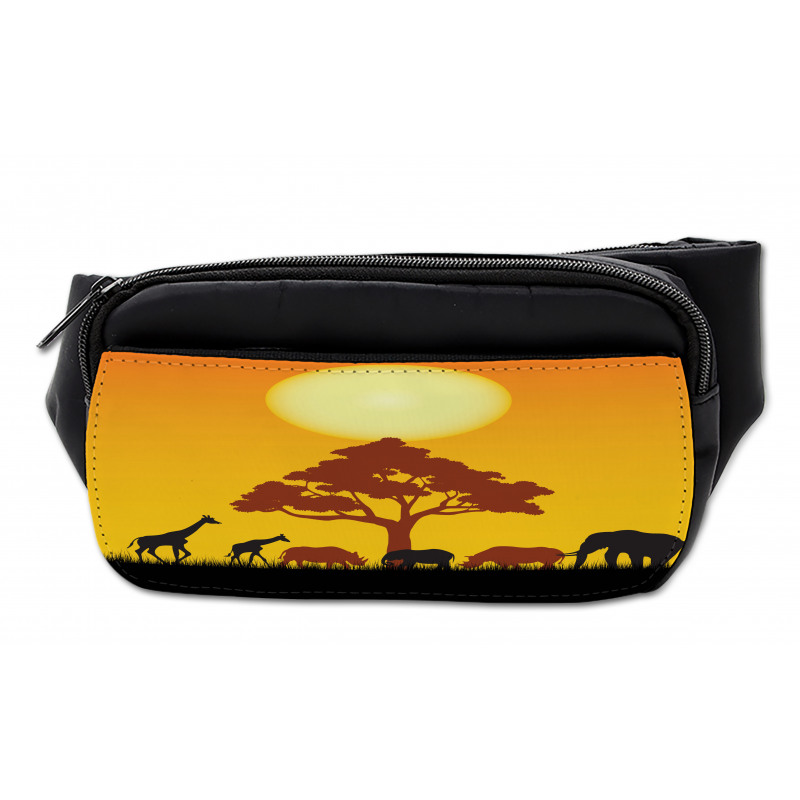 Wildlife Animals Rhinos Bumbag