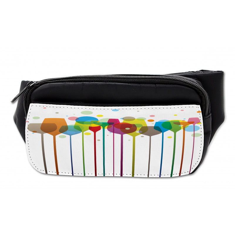 Wine Colorful Glasses Bumbag