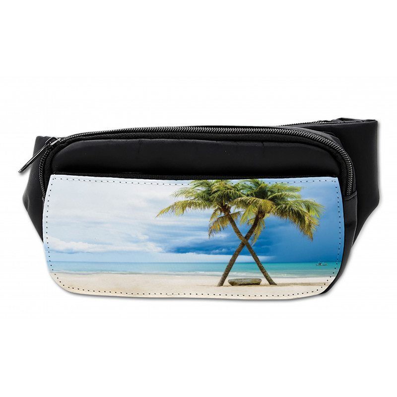 Beach Palm Trees Rock Bumbag