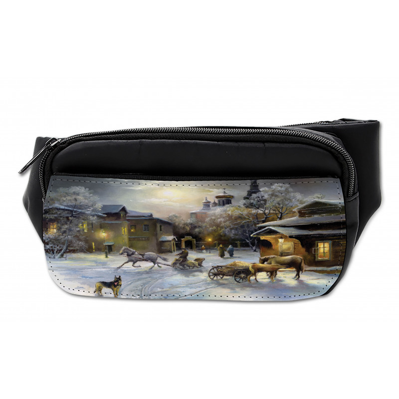 Winter Rural Landscape Bumbag