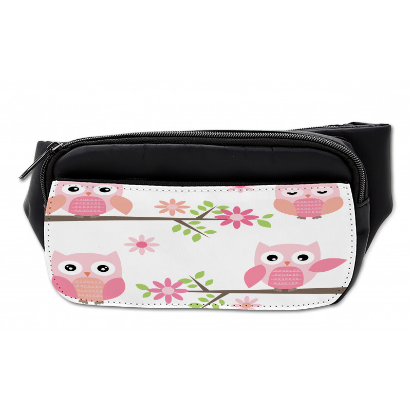 Spring Floral Baby Owls Bumbag