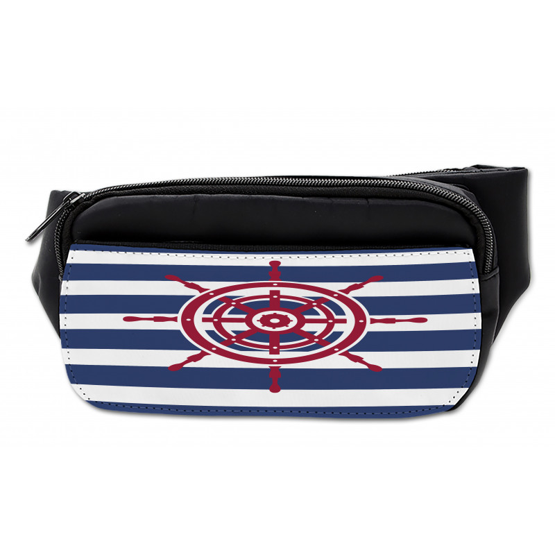 Red Ship Wheel Bumbag