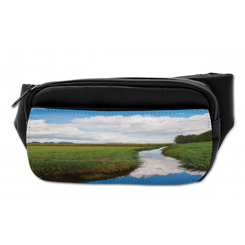 Calm River Meadow Trees Bumbag