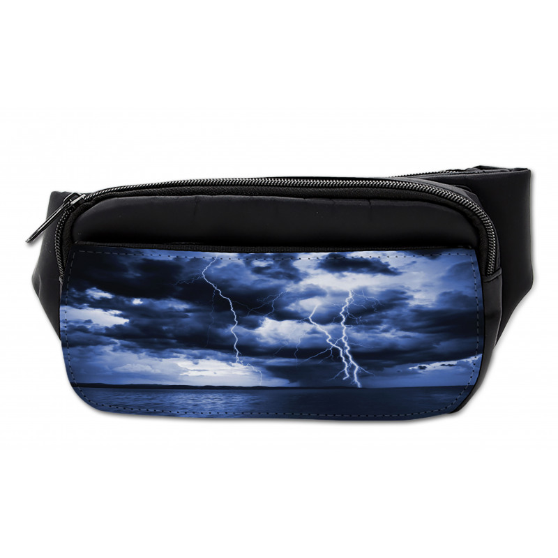 Rain Clouds Storm Rays Bumbag