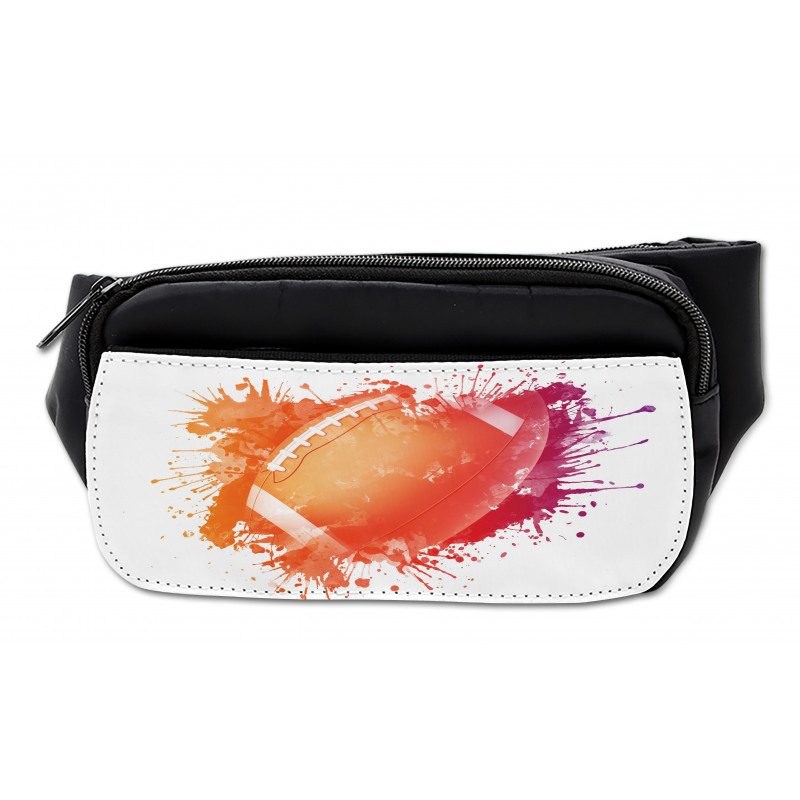 Rugby Ball Sport Splash Bumbag