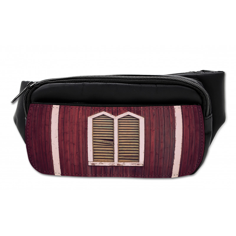 Retro Burgundy Shutters Bumbag