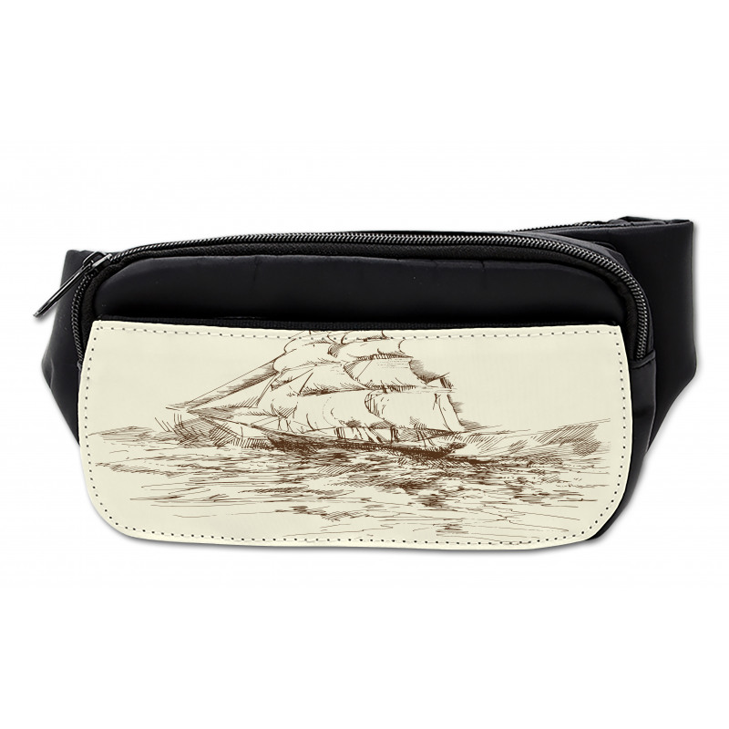 Hand Drawn Ship Bumbag