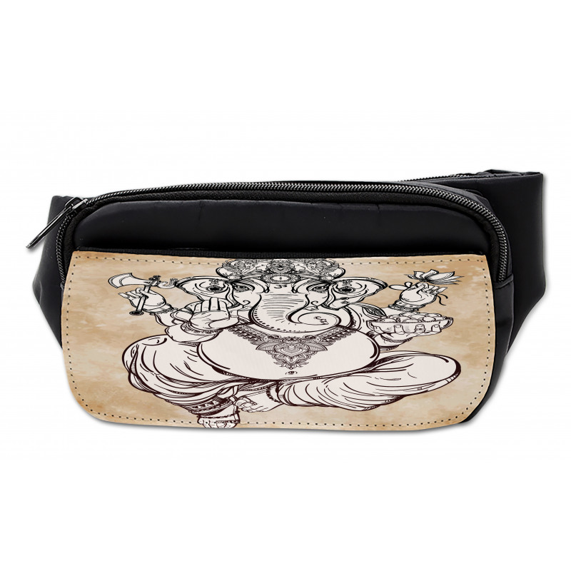 Vintage Grunge Elephant Motif Bumbag