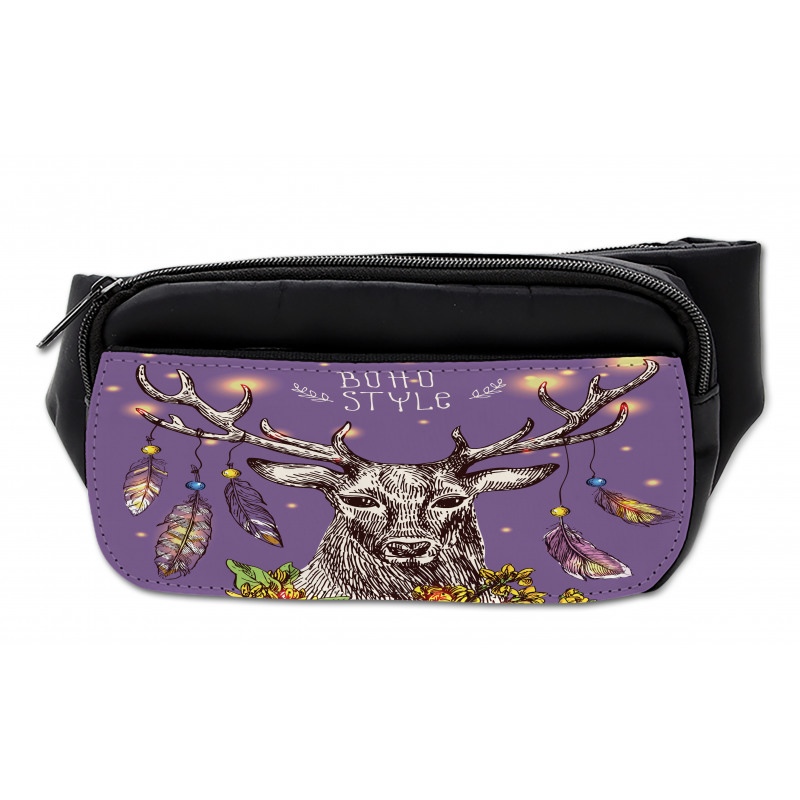 Wild Rein Deer Hand Drawn Bumbag