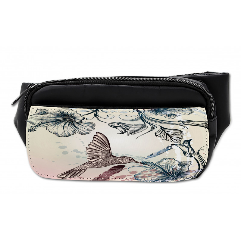 Vintage Birds Flowers Bumbag