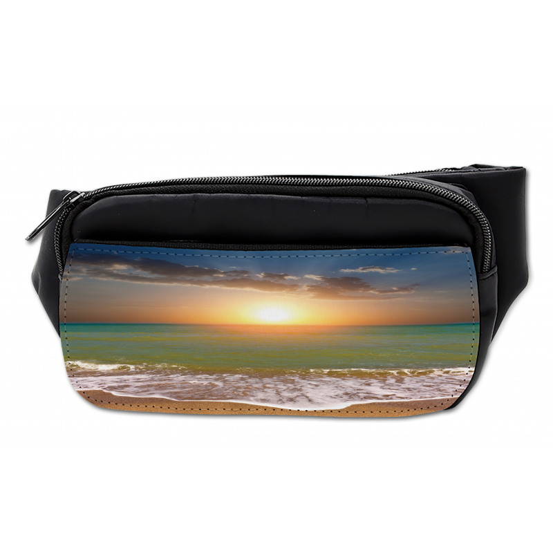 Sandy Beach Waves Sunset Bumbag