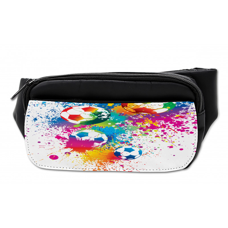 Colorful Splashes Balls Bumbag