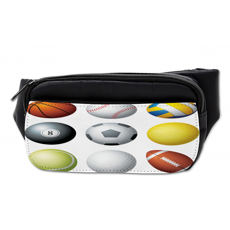 Sports Balls Pattern Bumbag