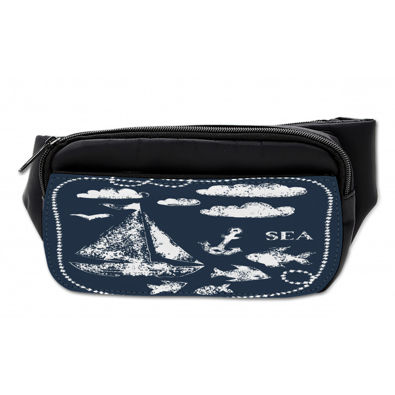 Boat Clouds Anchor Bumbag