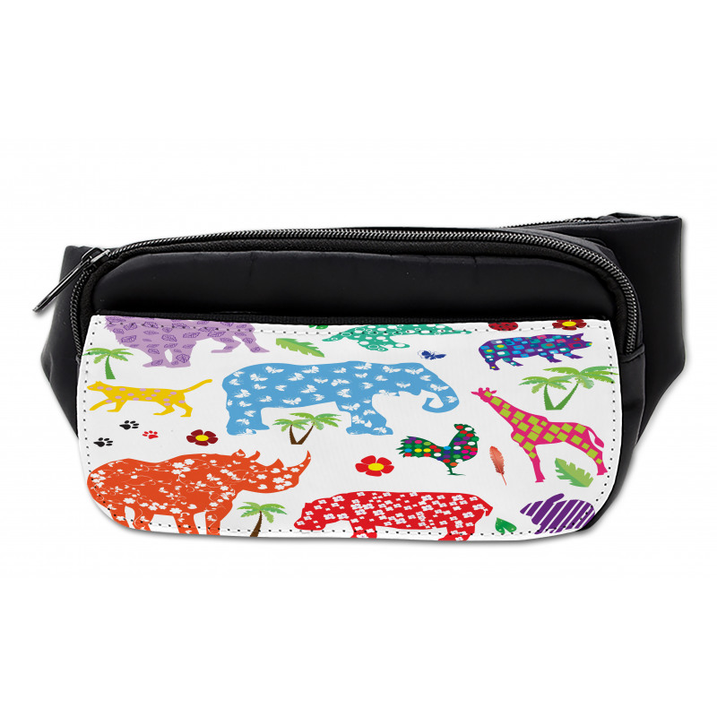 Wild Animals Floral Bumbag