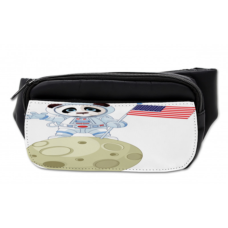 Astronaut on Moon Cartoon Bumbag