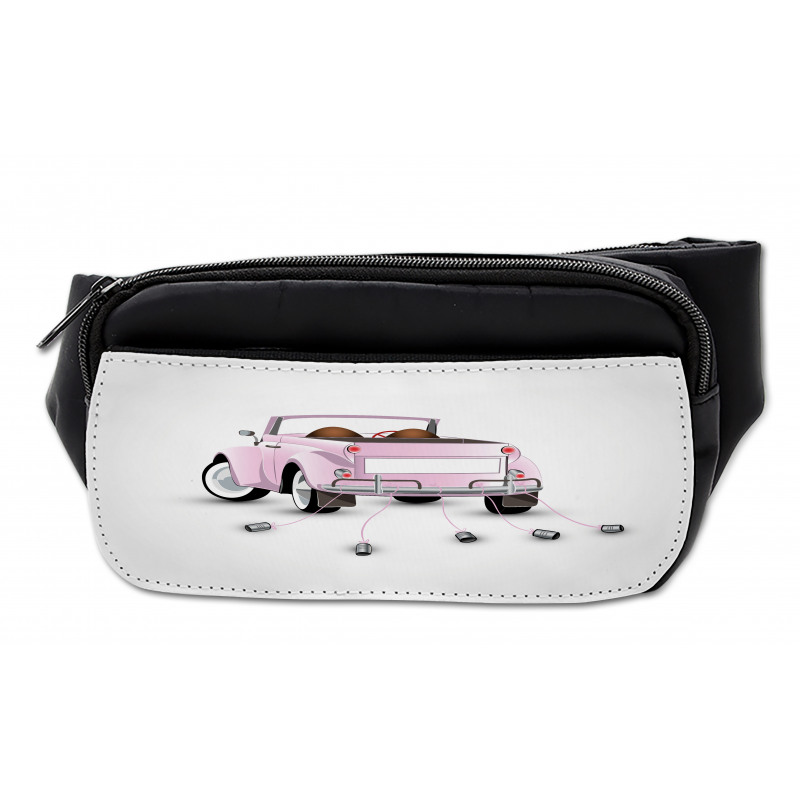 Just Married Cartoon Car Bumbag