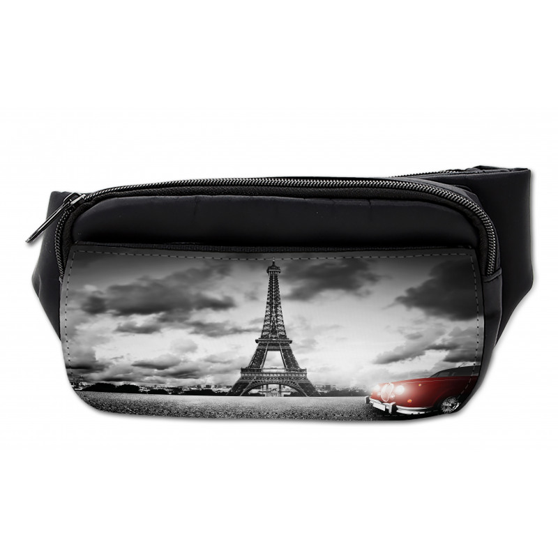 Eiffel Tower Cloudy Day Bumbag