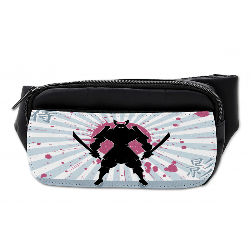 Cartoon Dark Color Samurai Bumbag