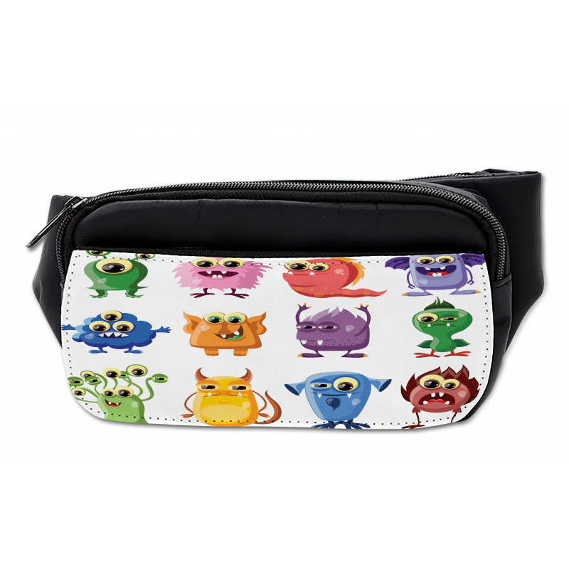 Cartoon Aliens Monsters Bumbag