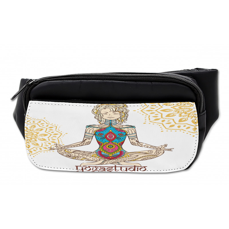 Meditating Girl Mandala Bumbag