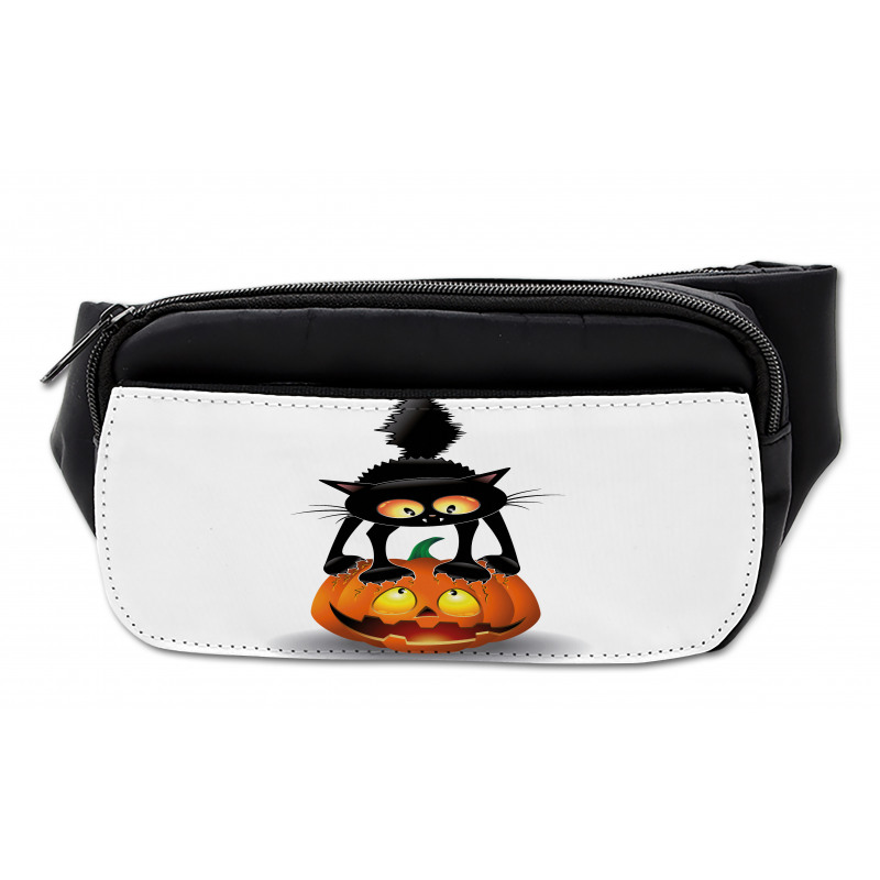 Cartoon Animal on Pumpkin Bumbag