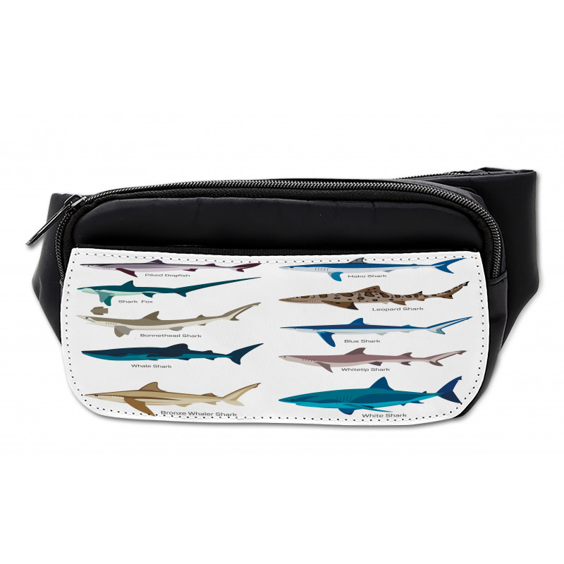 Cartoon Shark Types Wild Bumbag