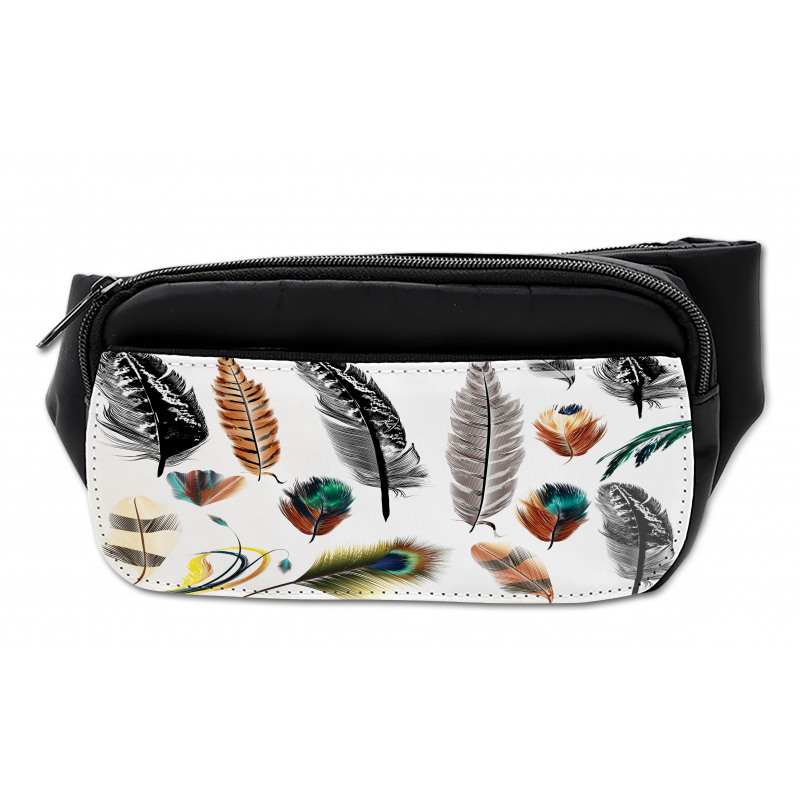 Bird Feather Retro Vibrant Bumbag