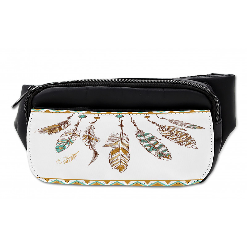 Boho Style Feather Old Bumbag