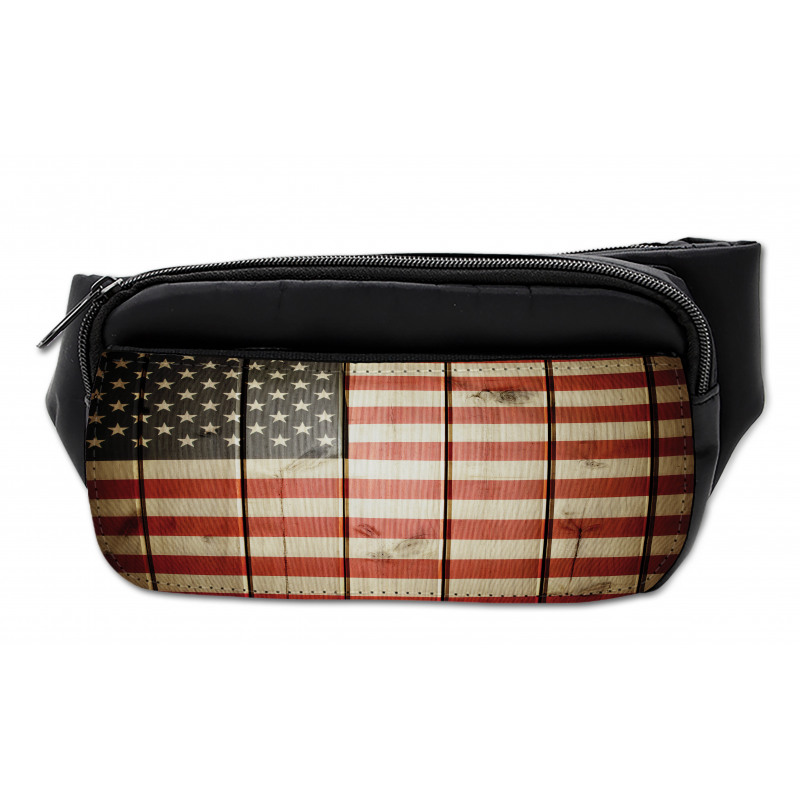 Wood Design Flag Bumbag