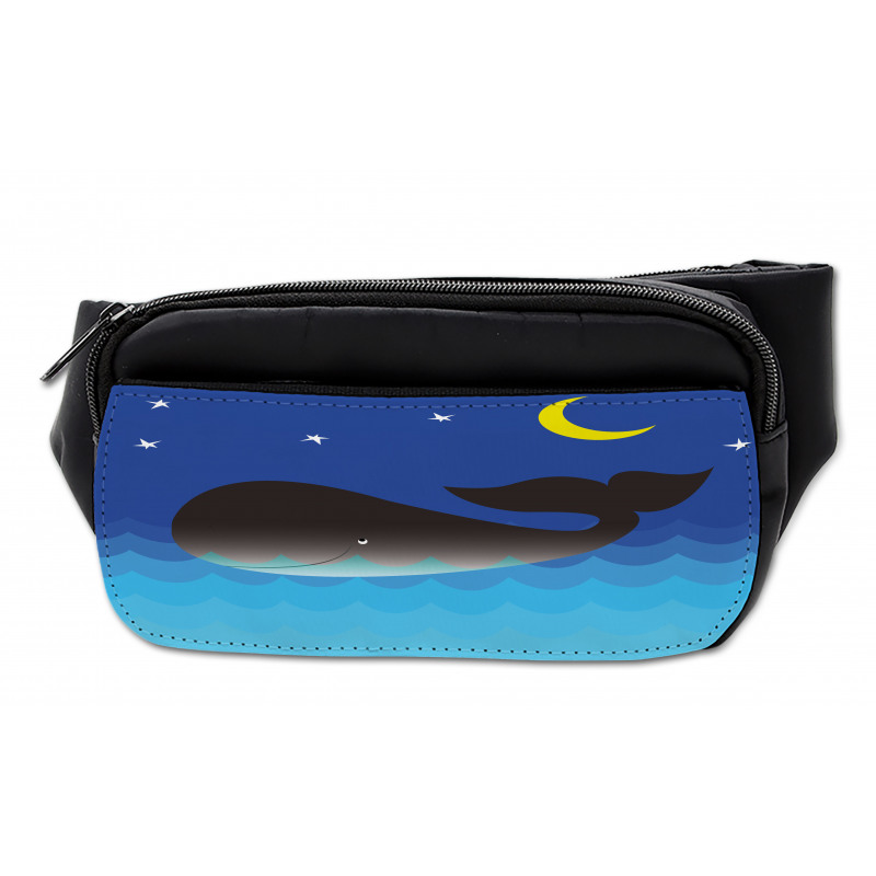 Whale in Ocean and Star Bumbag
