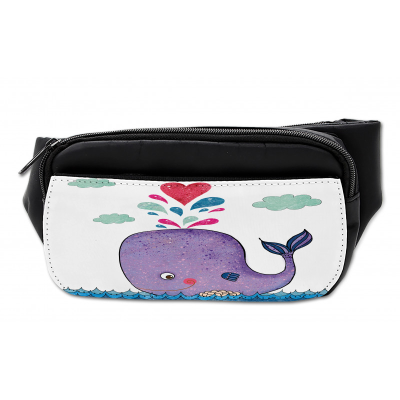 Smiley Whale with Cloud Bumbag