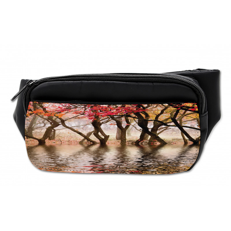 Fall Season River with Trees Bumbag