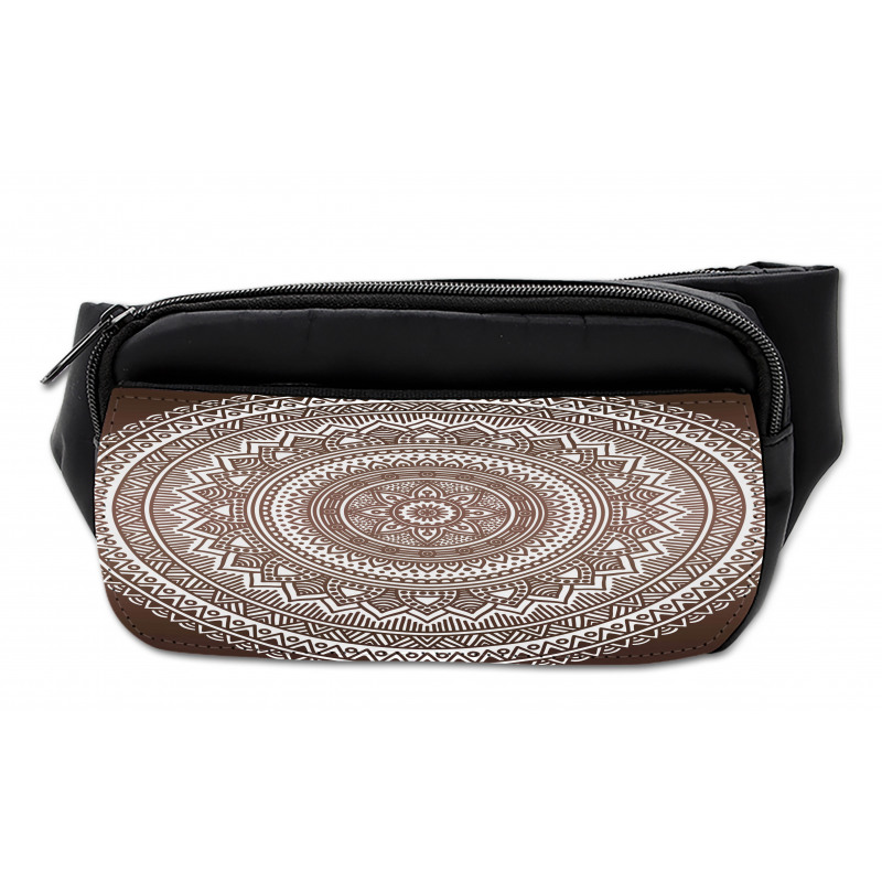 Detailed Round Flower Bumbag