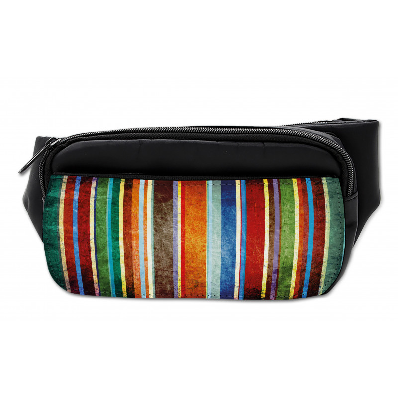 Retro Colorful Bands Bumbag