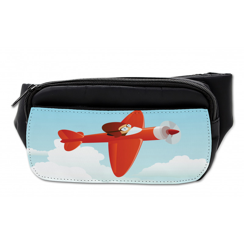 Airplane Flying Cloud Bumbag