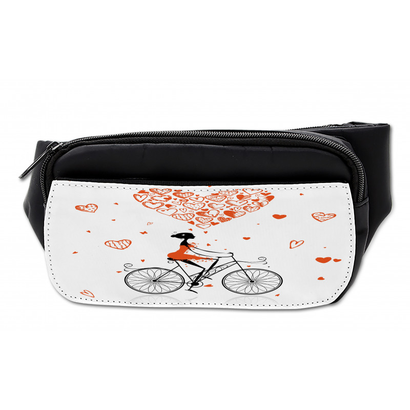 Romantic Cyclist Girl Bumbag