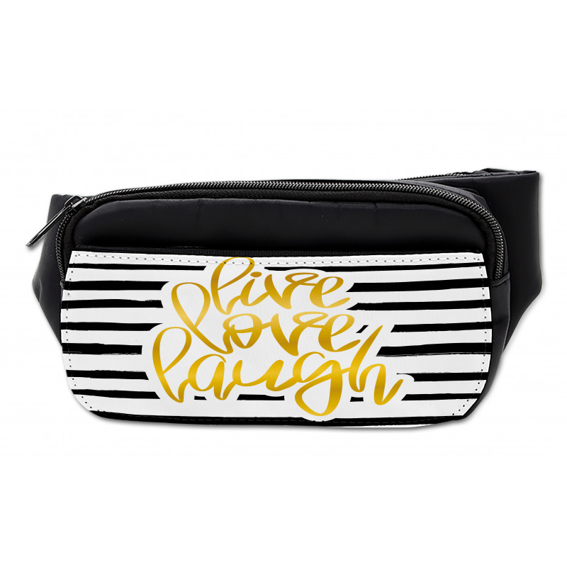 Stripes Text Bumbag