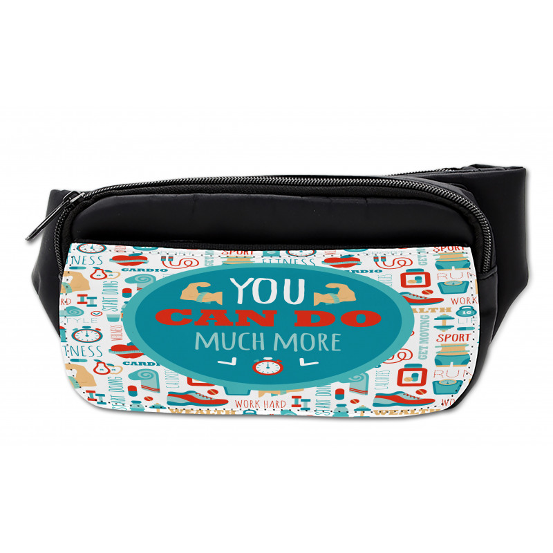 Encouraging Gym Phrase Bumbag