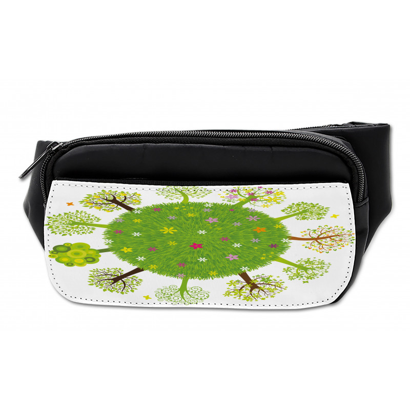 Various Green Trees Bloom Bumbag