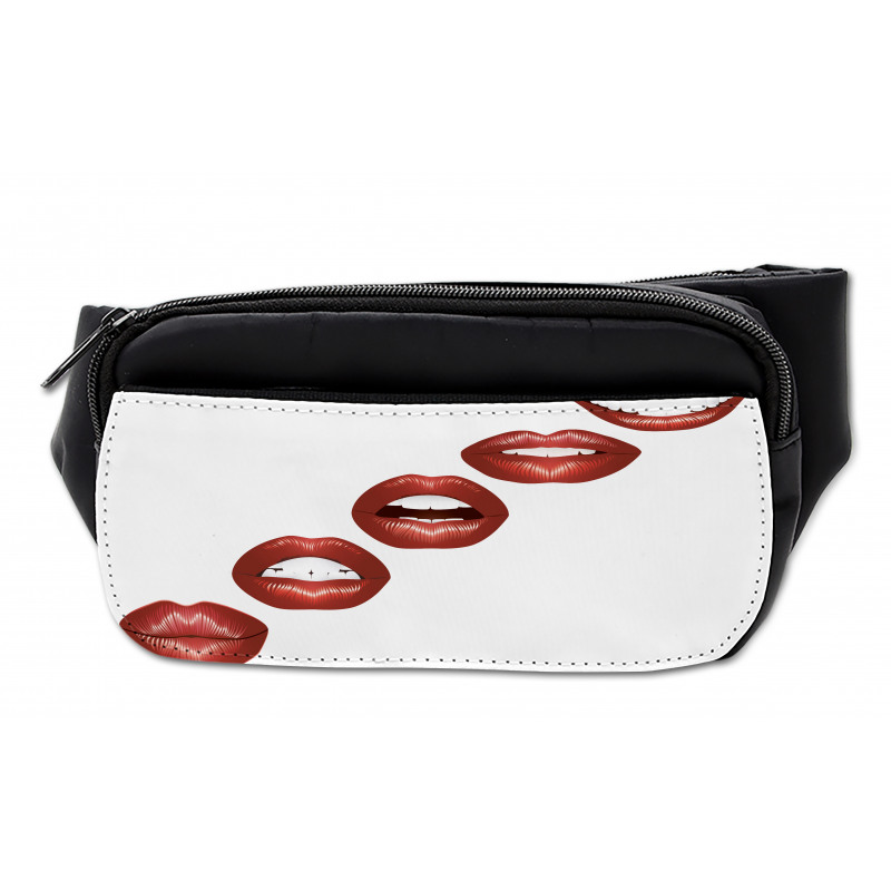 Vivid Full Red Lips Feminine Bumbag