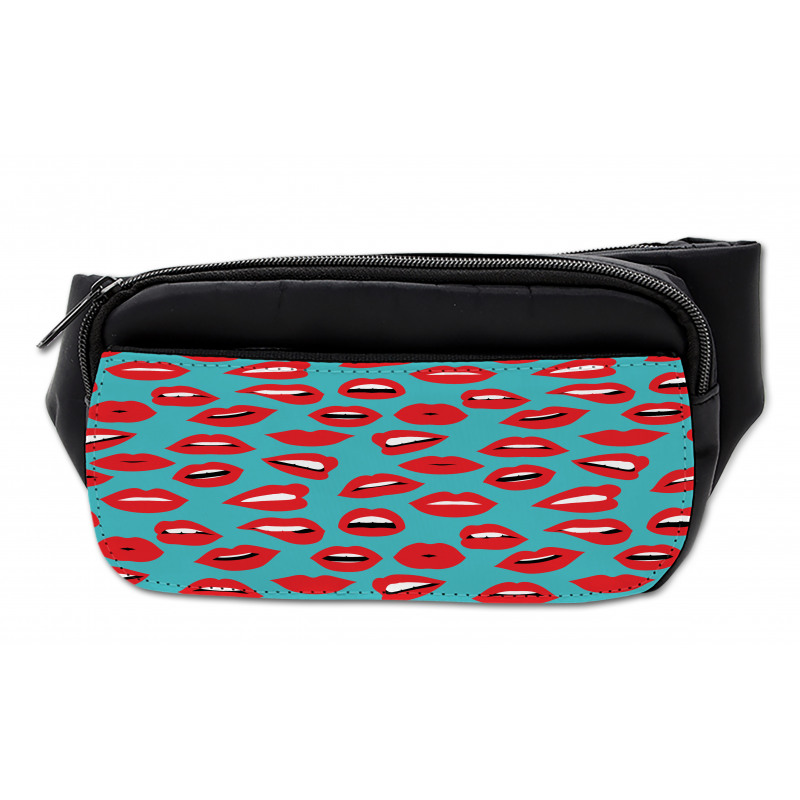 Retro Woman Red Lipstick Bumbag