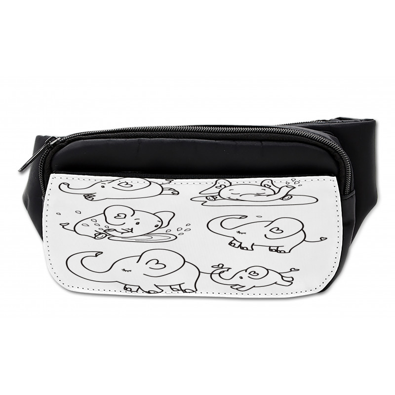 Monochrome Doodle Bumbag