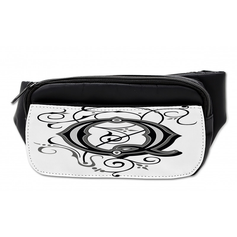 Gothic Q Flowers Art Bumbag