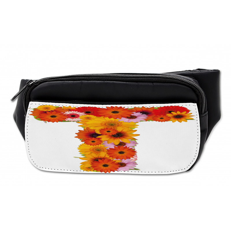 T Shaped Floral Design Bumbag