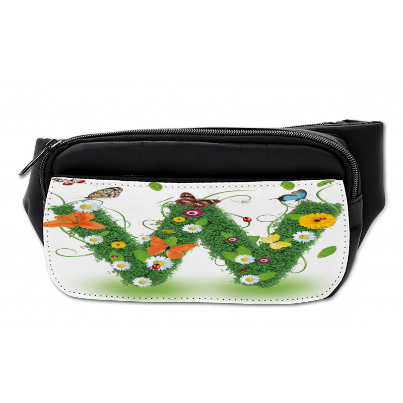 Green Foliage Animals Bumbag